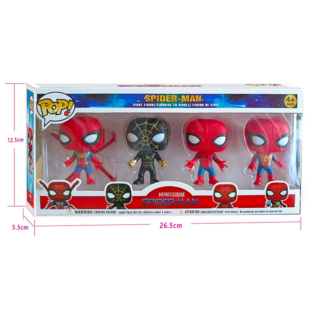 4 Figurines POP Spiderman