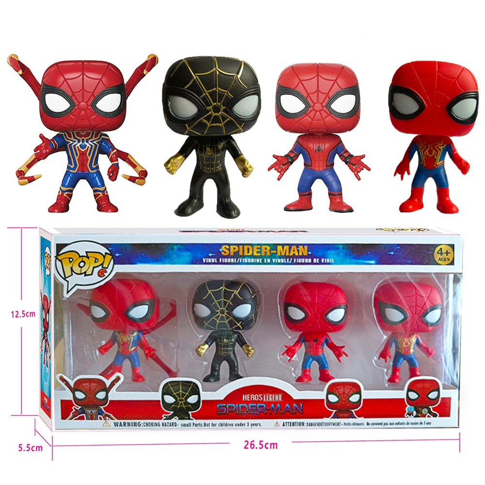 4 Figurines POP Spiderman