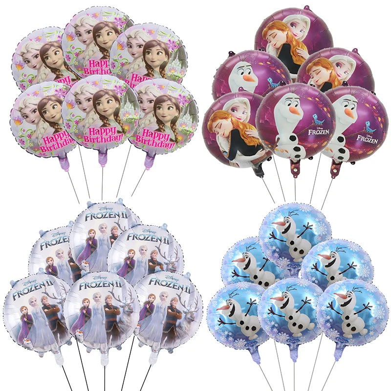 Ballons La Reine des Neiges - Lot de 6 - DISNEY